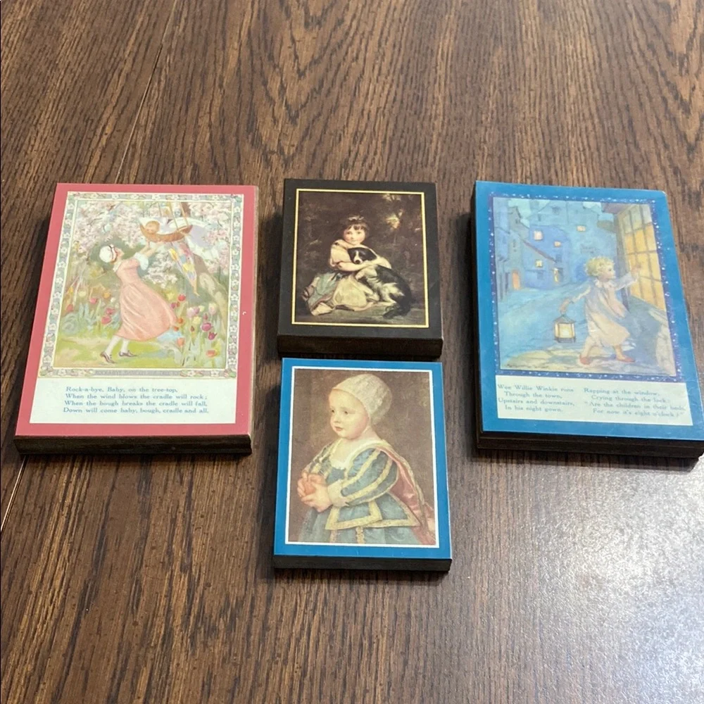Pyraglass Products New York Vintage Art Print Blocks Set